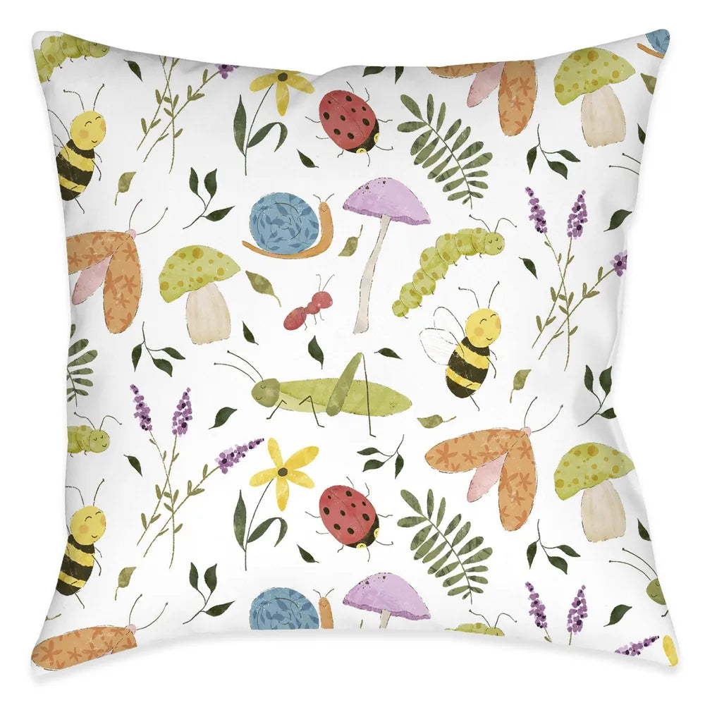 Bugalicious Crawlers Indoor Decorative Pillow