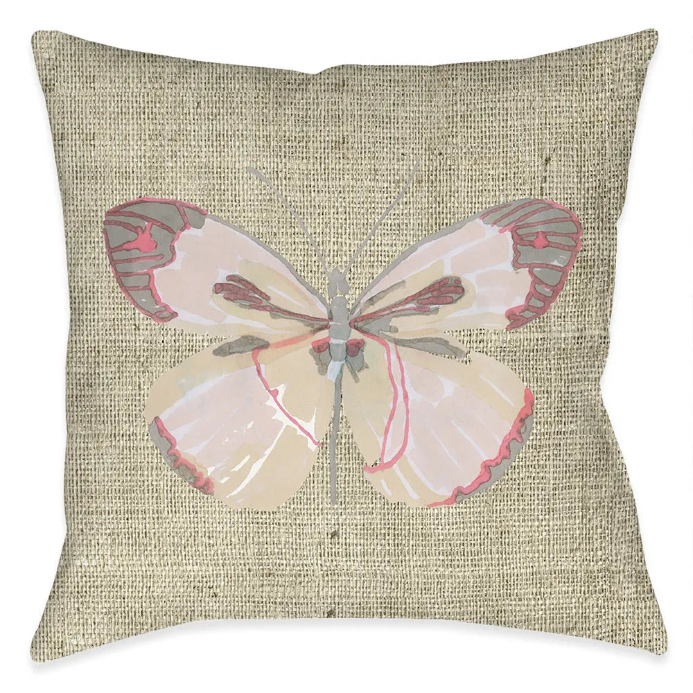 Sweet Butterfly Outdoor Decorative Pillow