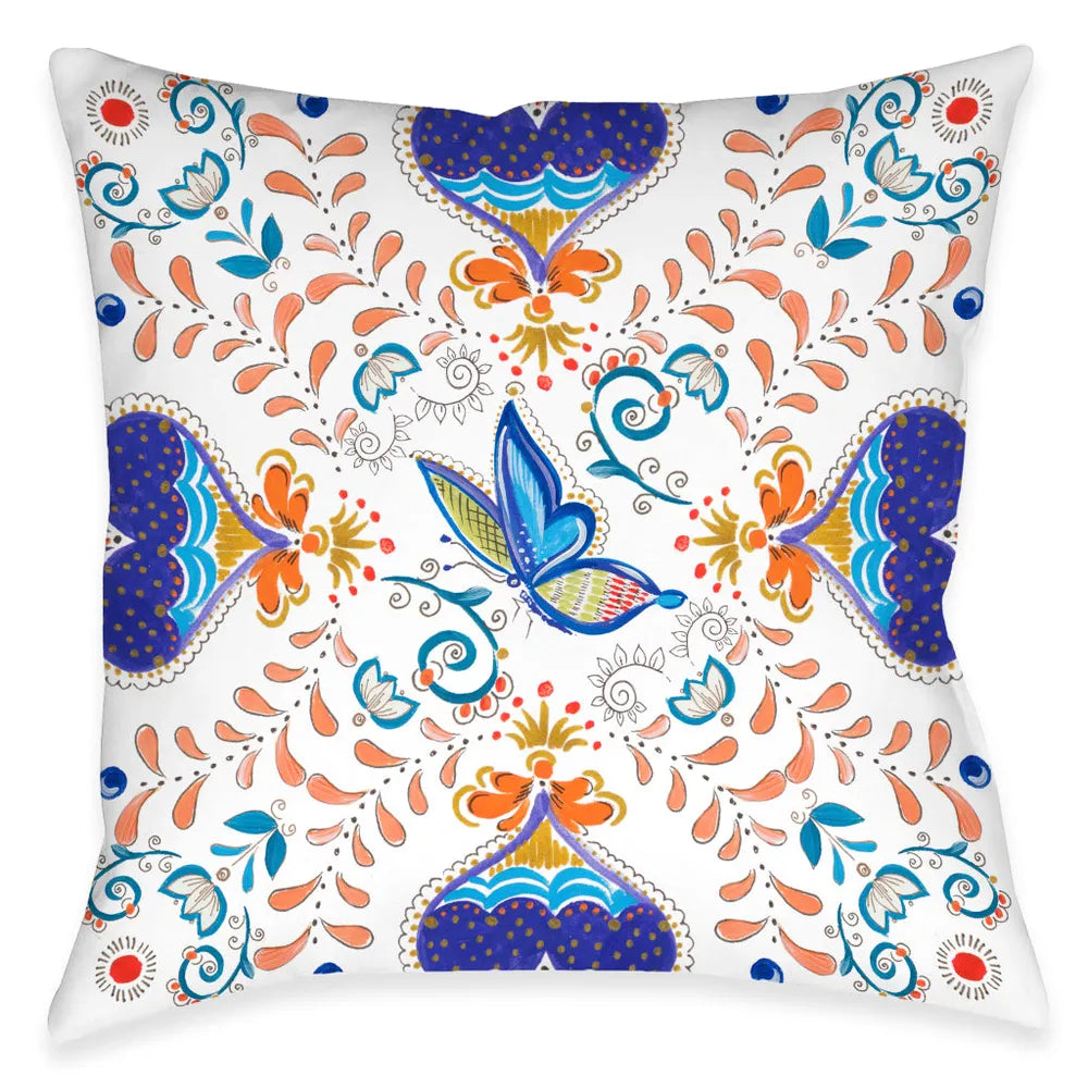 Whimsical Butterfly Outdoor Decorative Pillow Laural Home
