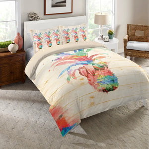Colorful Pineapple Duvet Cover