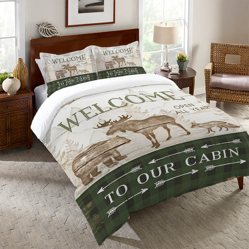 Cabin Welcome Comforter