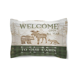 Cabin Welcome Comforter Sham