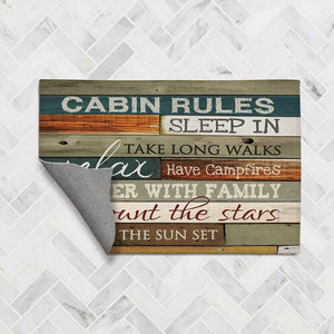 Cabin Rules Chenille Accent Rug