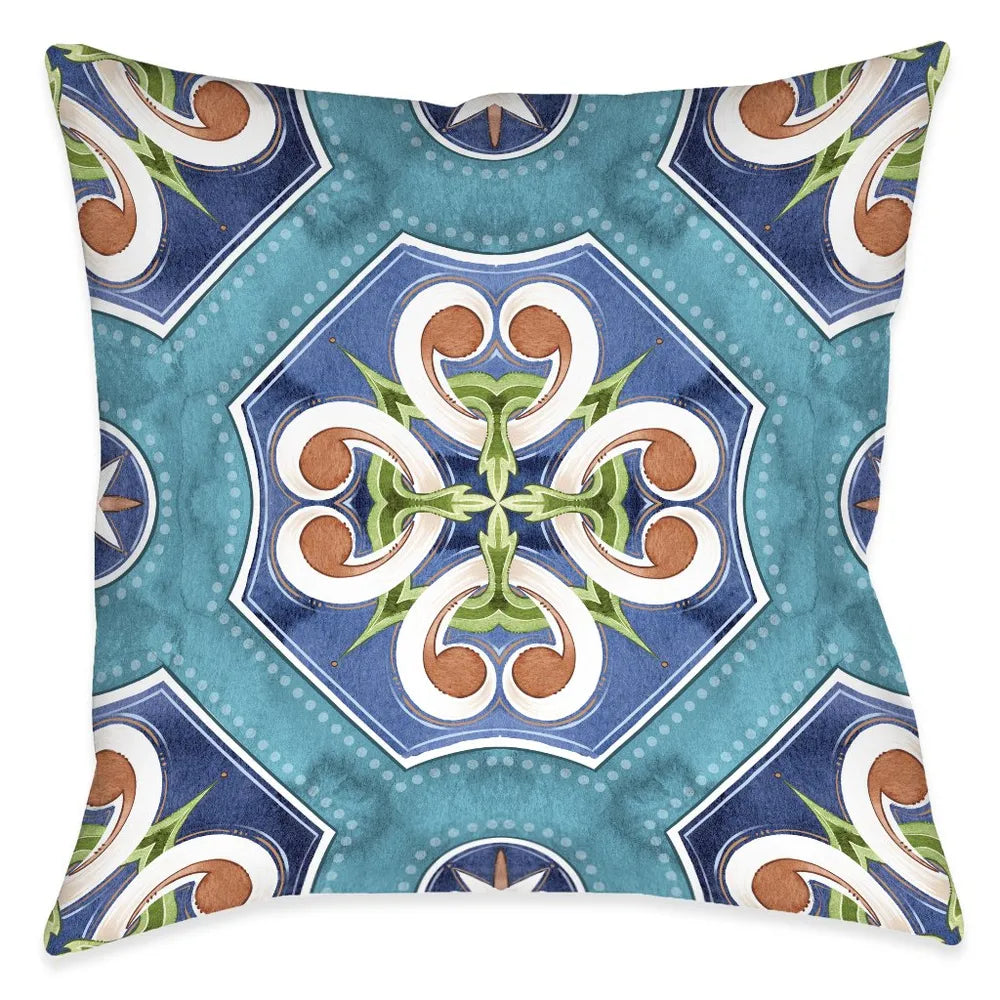 Callisto Tiles Retro Outdoor Decorative Pillow