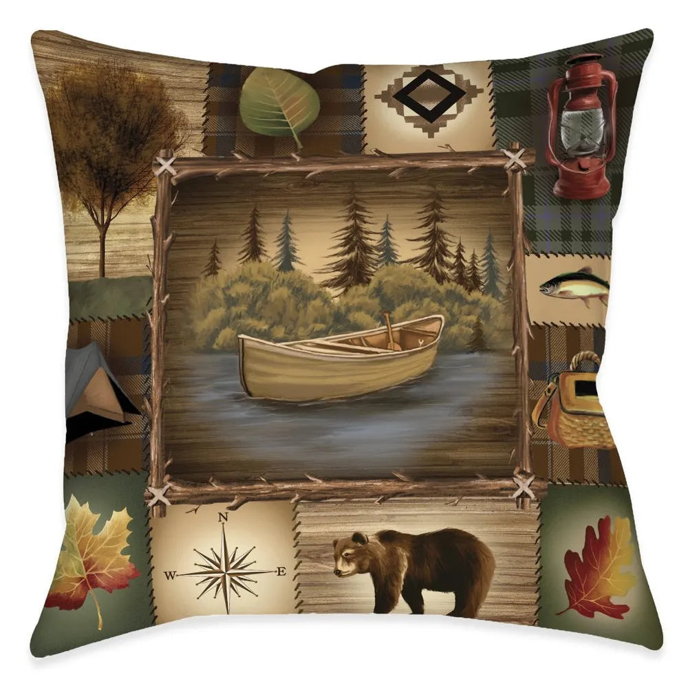 Camping Trip Indoor Decorative Pillow