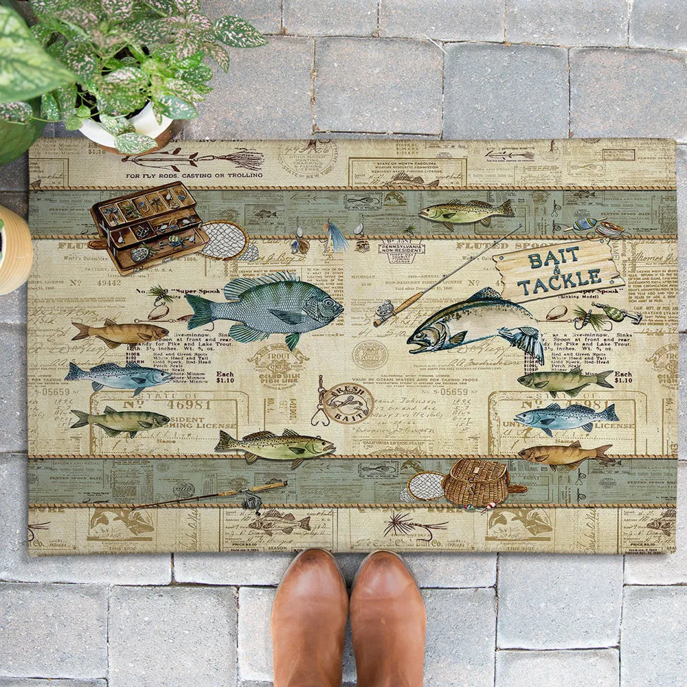 Catch of the Day Outdoor Door Mat