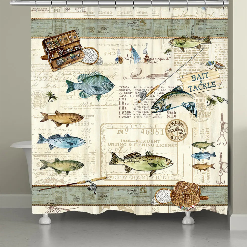 Catch of the Day Shower Curtain