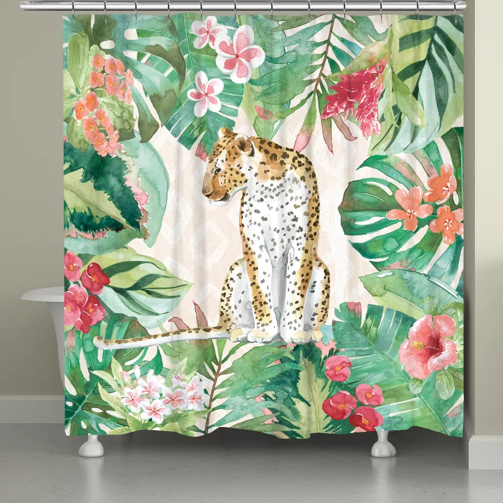 Cheetah in the Jungle Shower Curtain