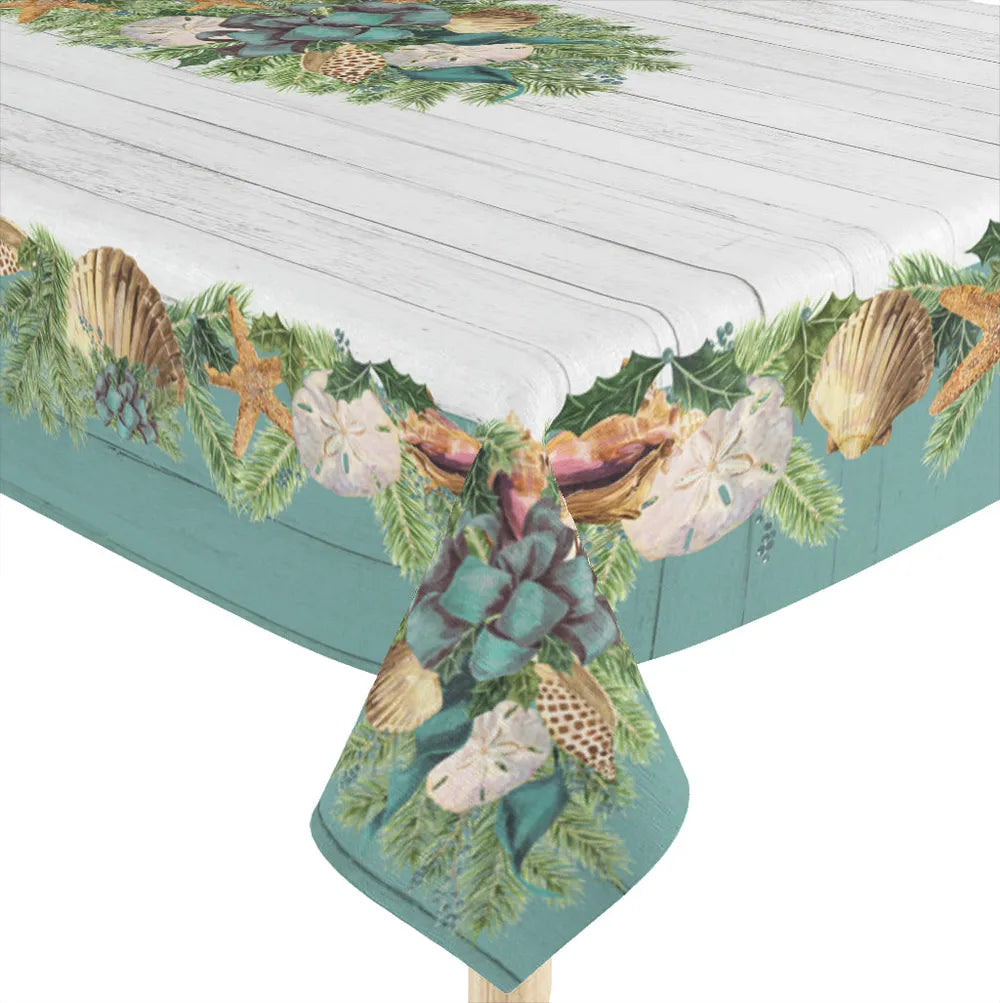 Christmas By The Sea Tablecloth