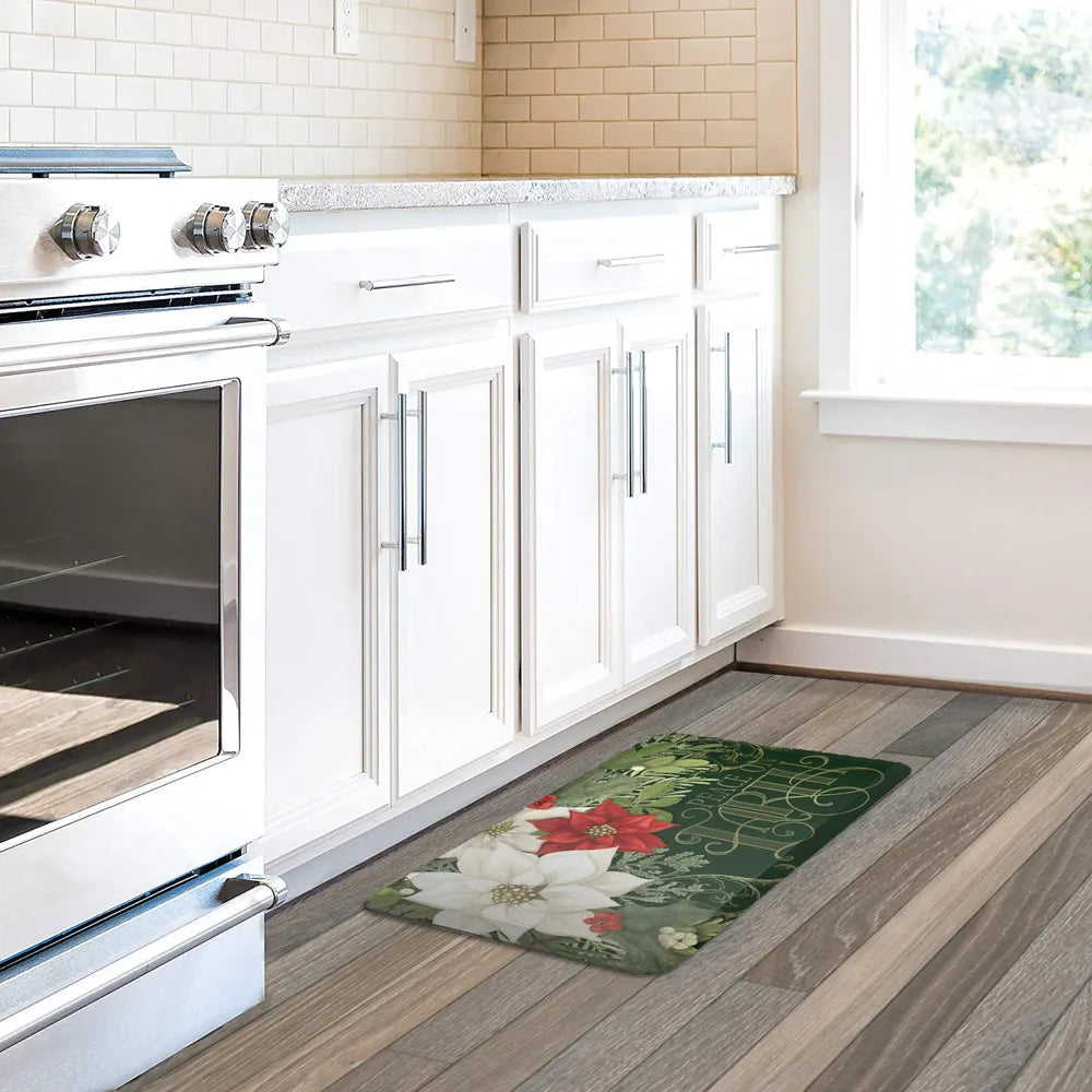 Christmas Elegance Anti-Fatigue Kitchen Mat