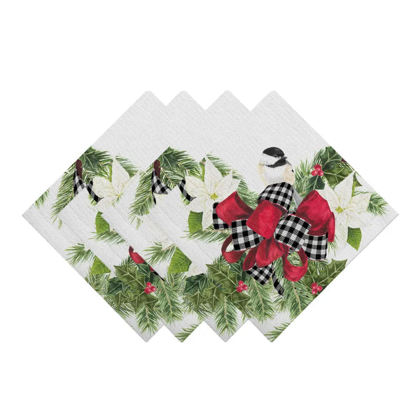 Christmas Trimmings Napkin Set of 4 - Laural Home