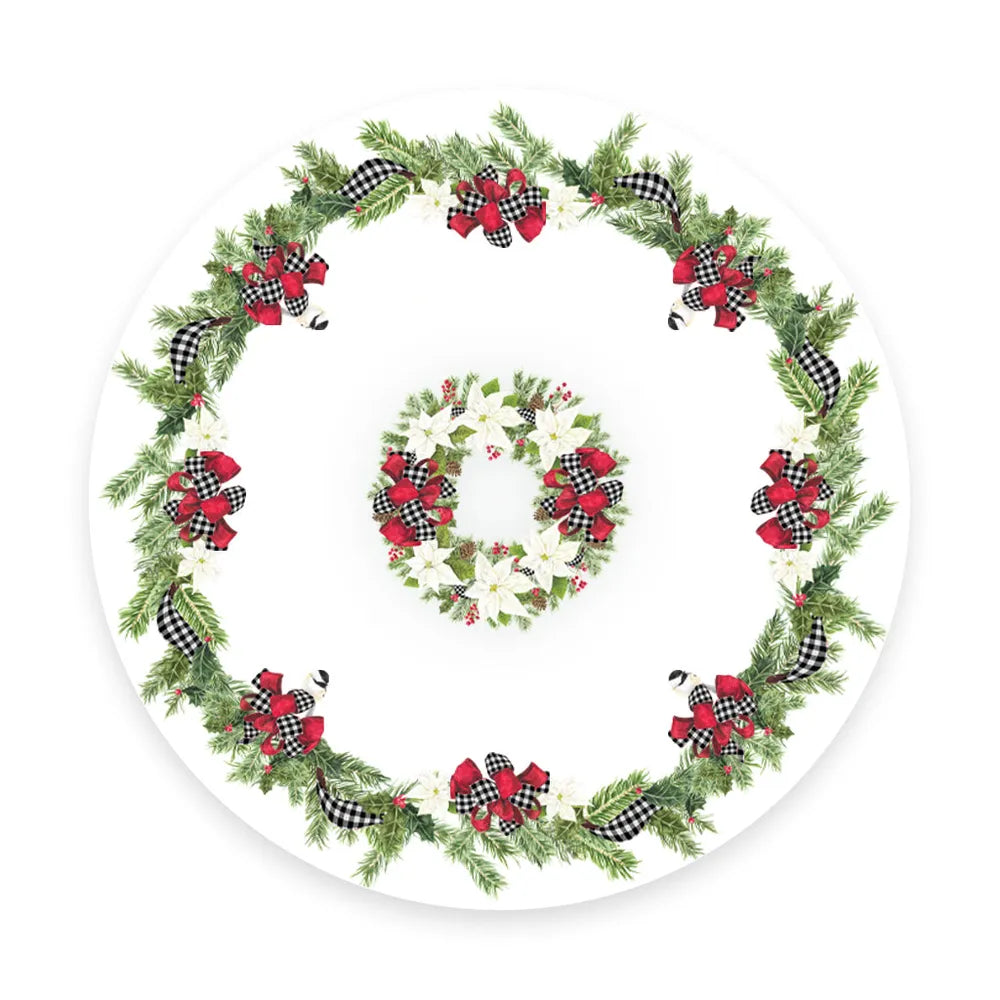 Christmas Trimmings Round Tablecloth