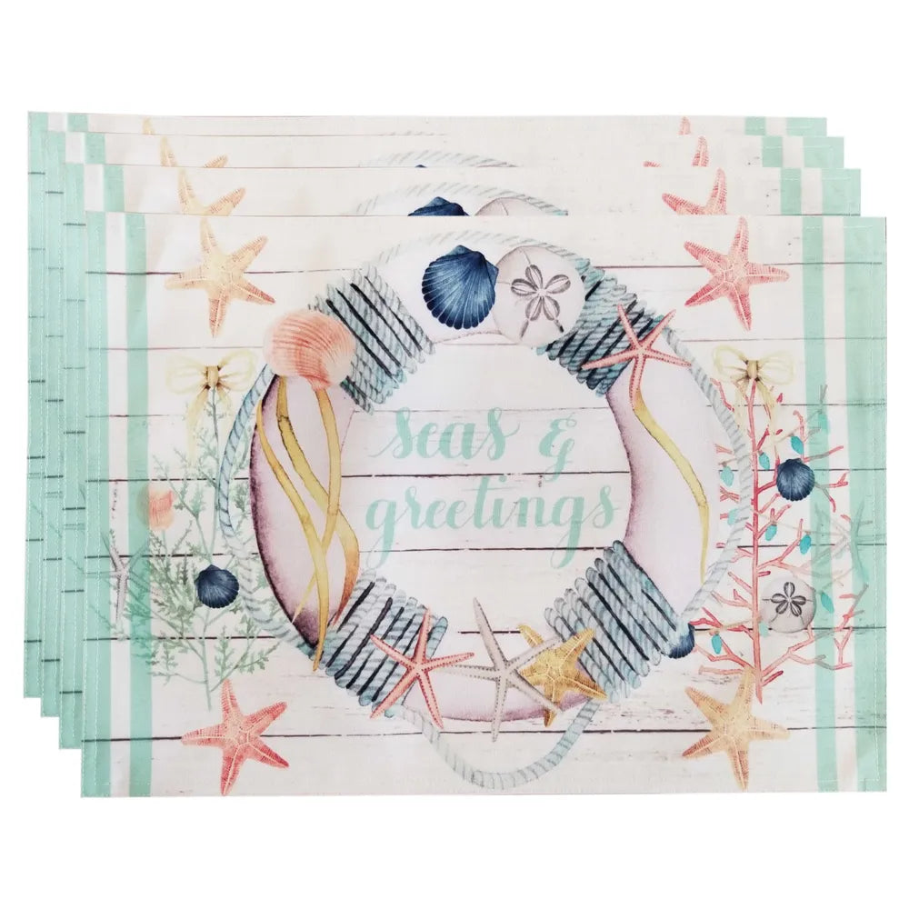 Coastal Christmas Placemat Set