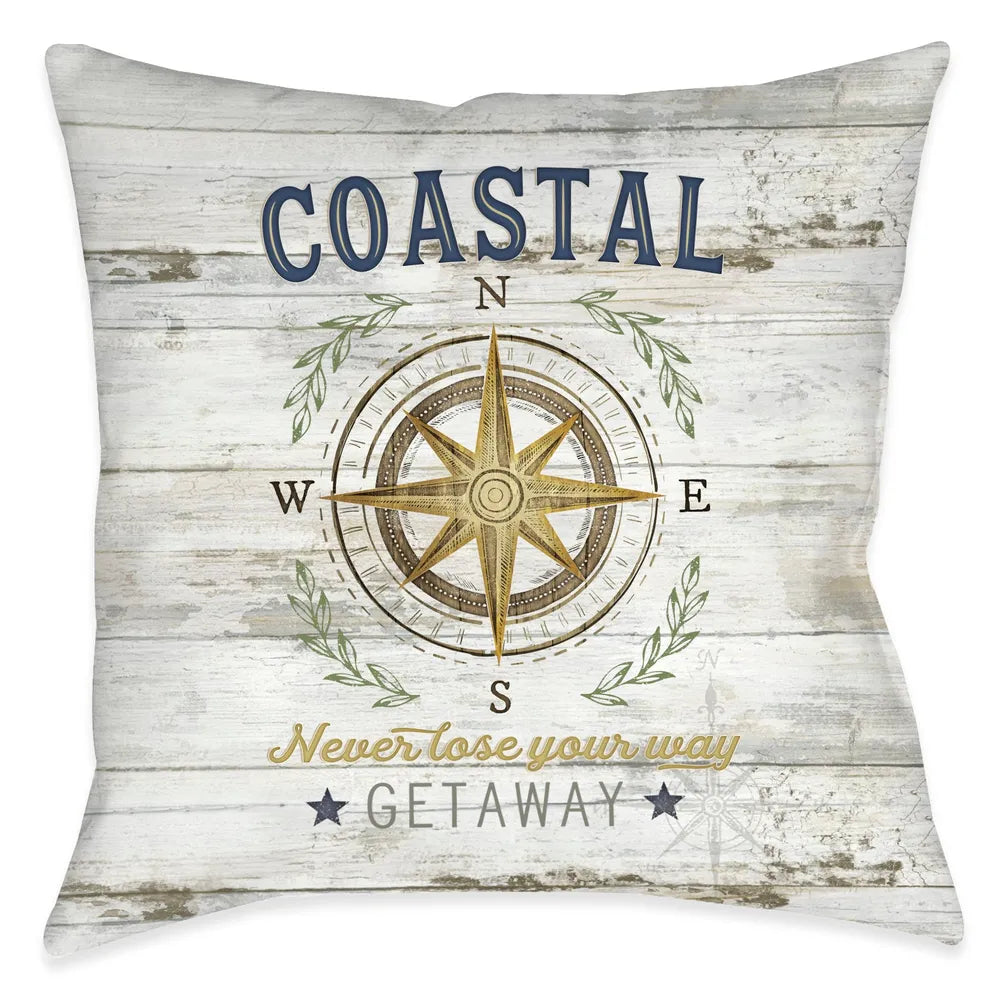 Coastal Getaway Outdoor Decorative Pillow