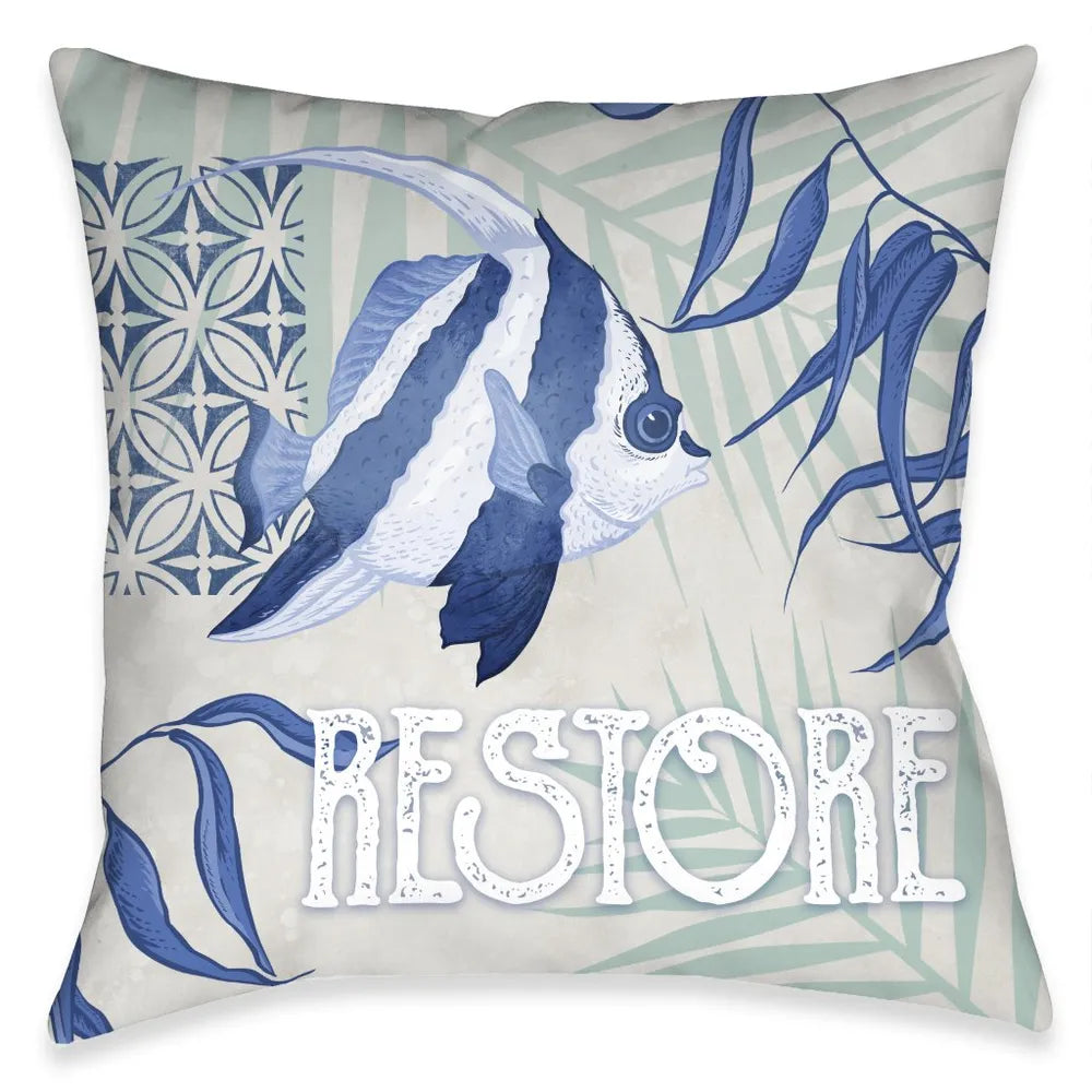 Coastal Spa Restore Indoor Decorative Pillow