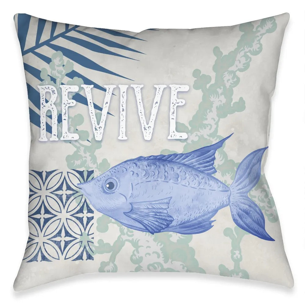 Coastal Spa Revive Indoor Decorative Pillow