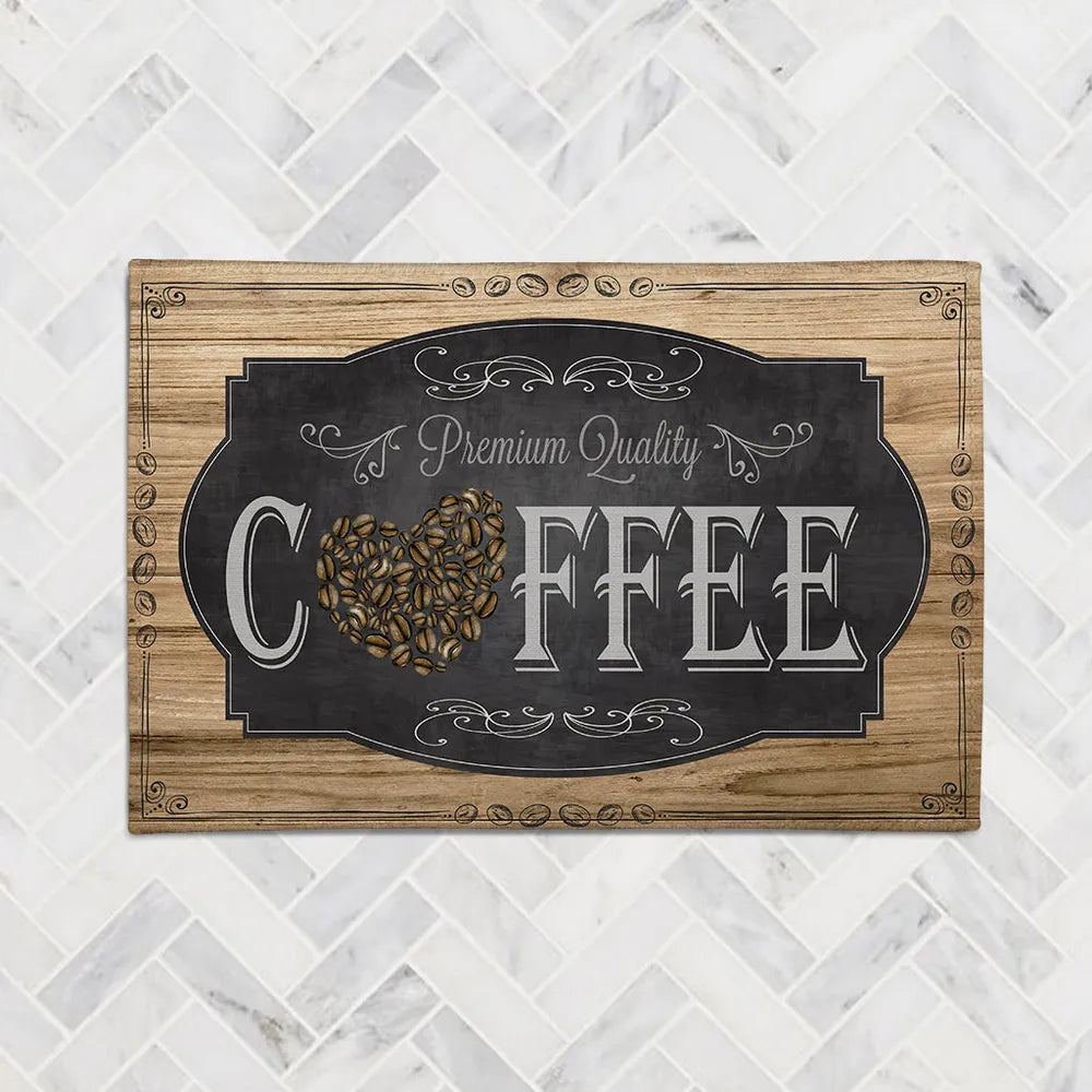 Coffee Bean Chenille Accent Rug