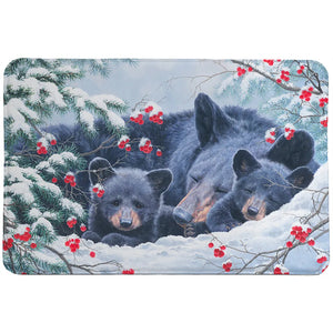 Cold Cozy Bears Memory Foam Rug