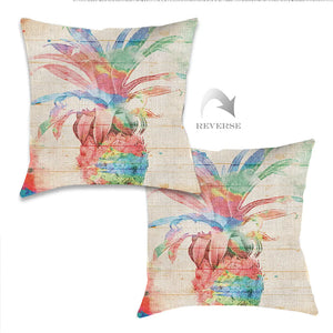 Colorful Pineapple Indoor Woven Decorative Pillow