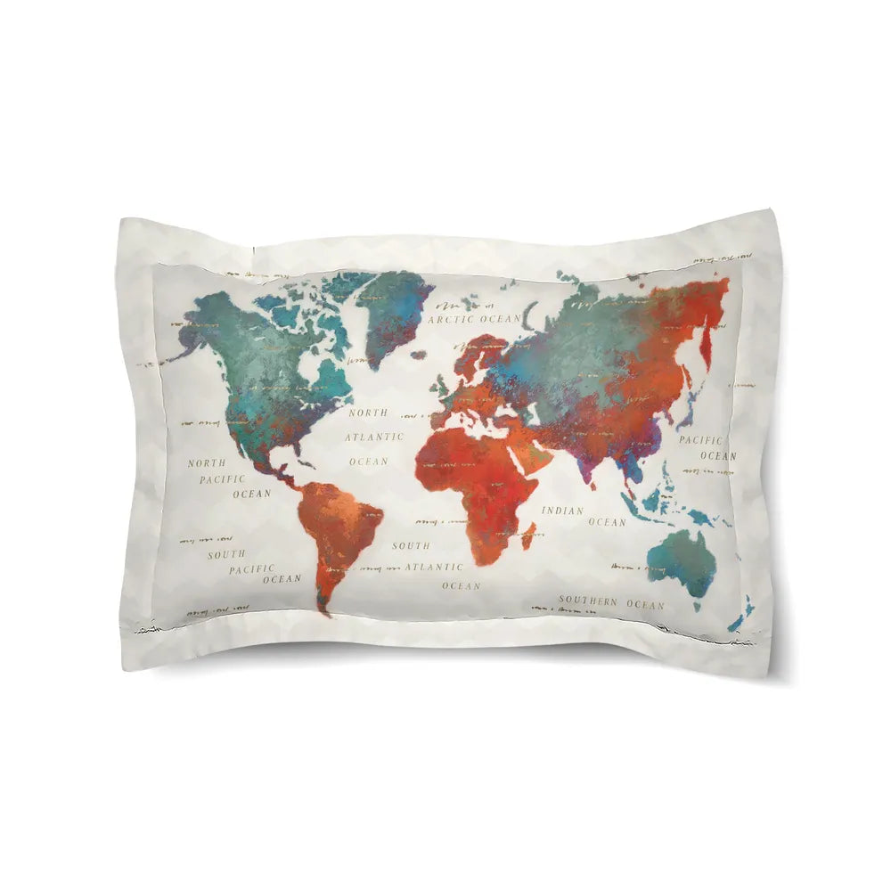 Colorful World Duvet Sham