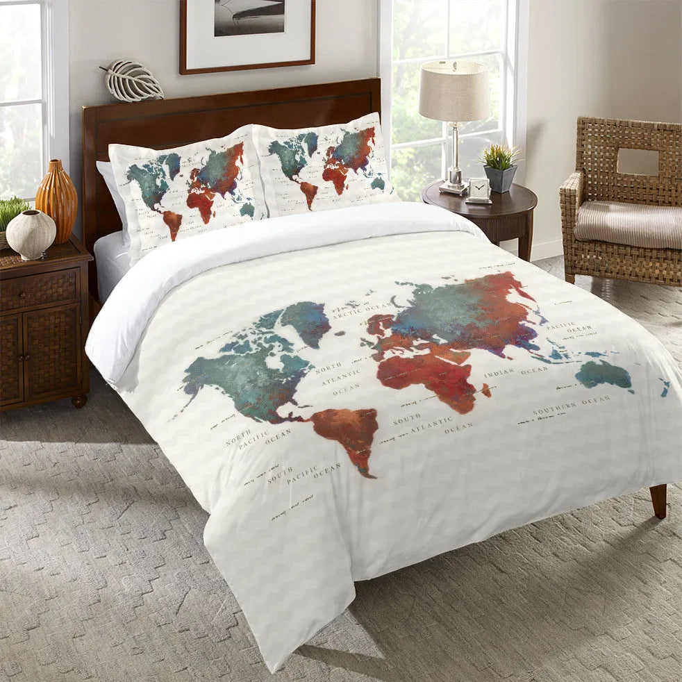 Colorful World Duvet Cover