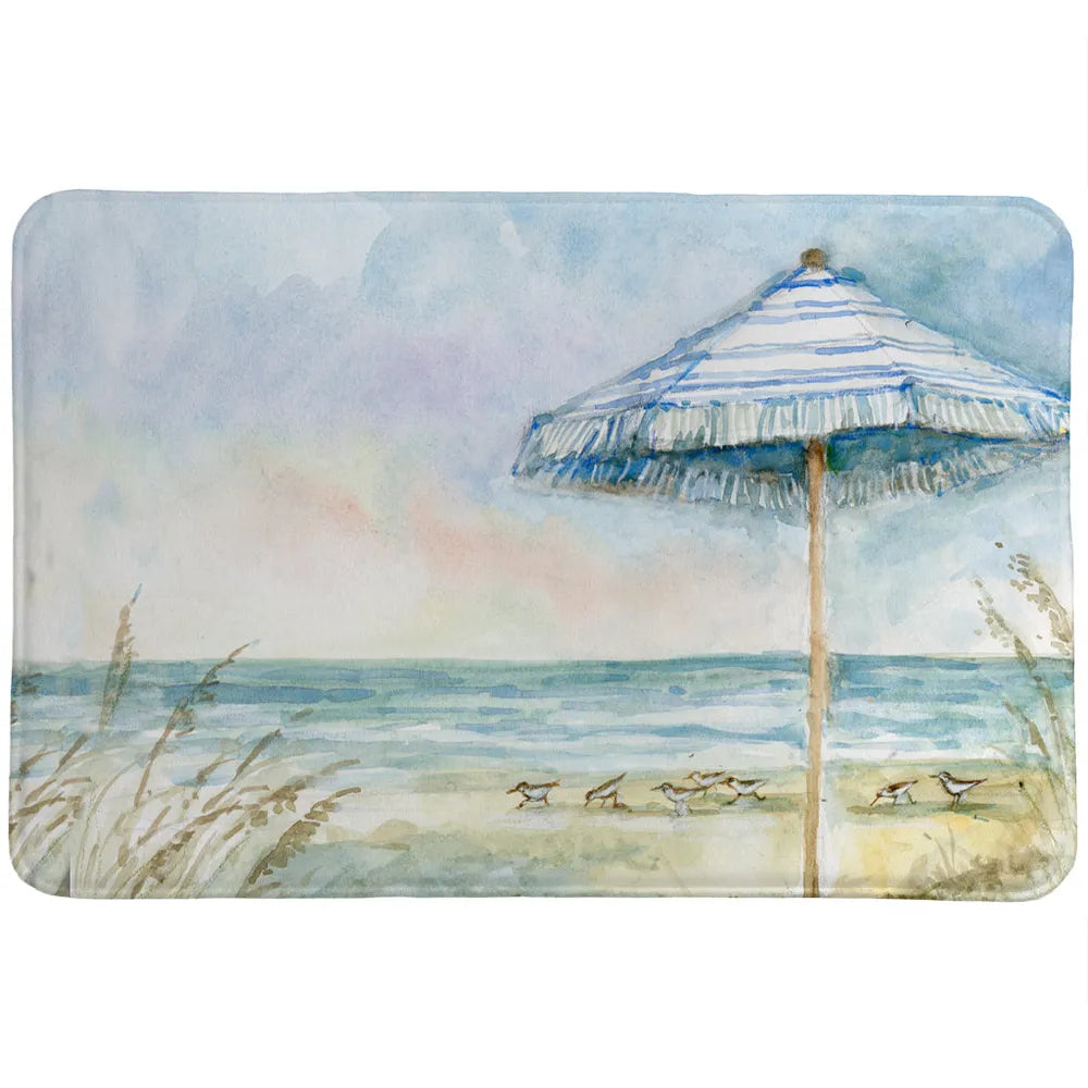 Coastal Sanctuary Beach Umbrella Memory Foam Rug