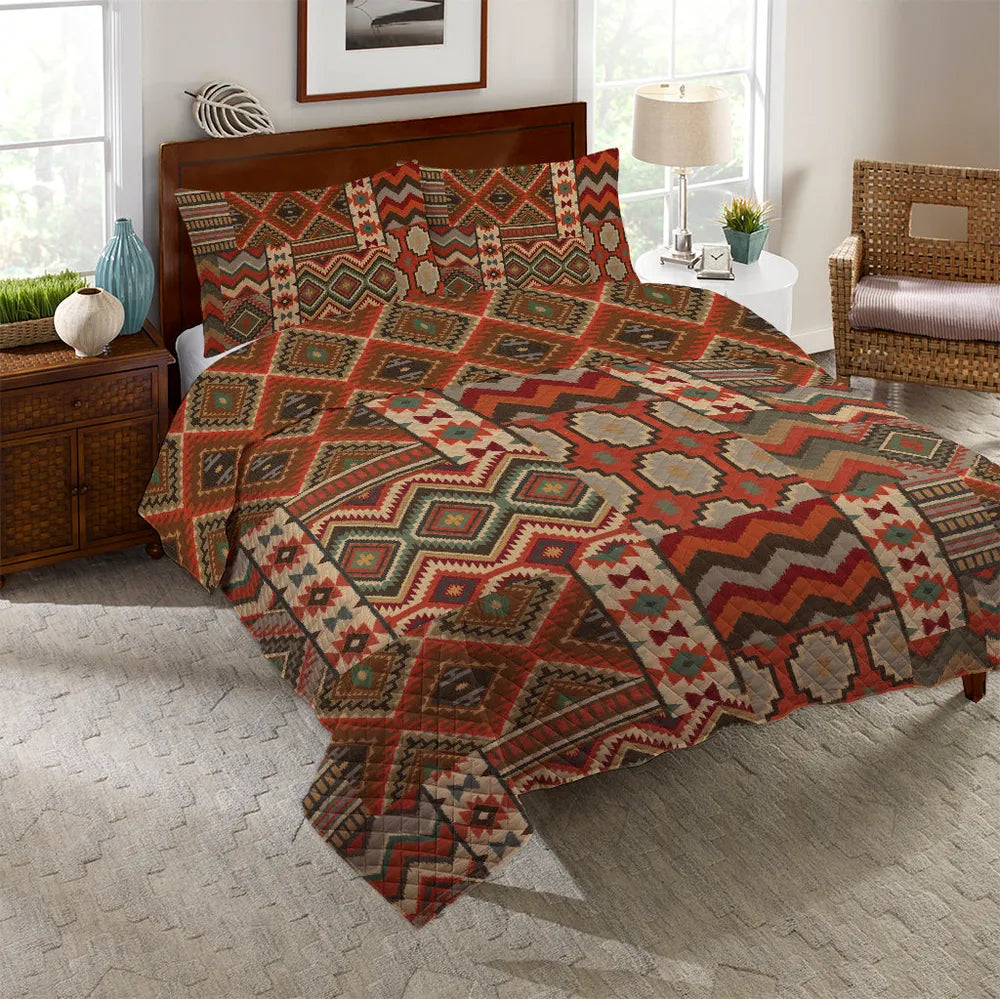 Country Mood Navajo Reversible Quilt Set