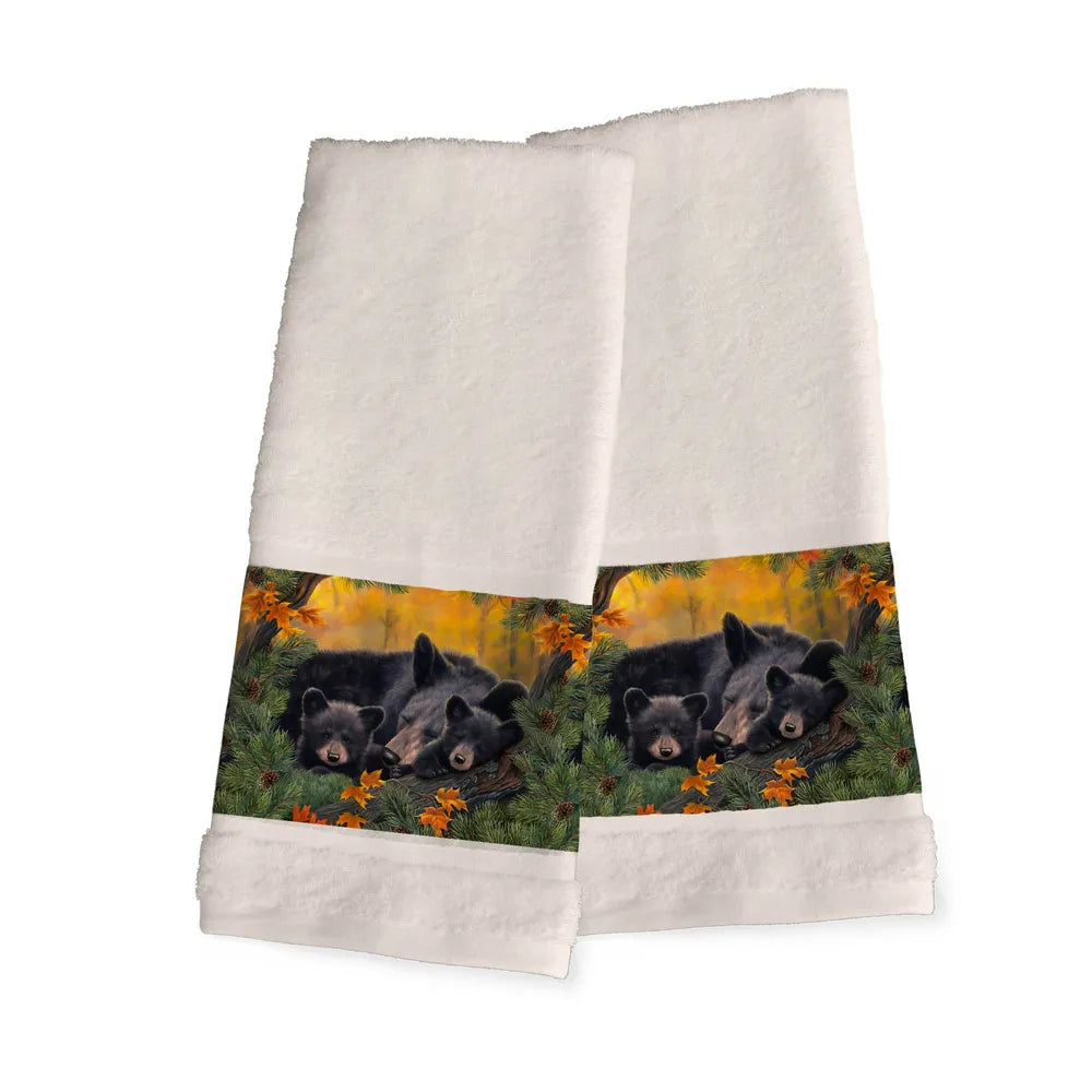 Warm Cozy Bears Hand Towels