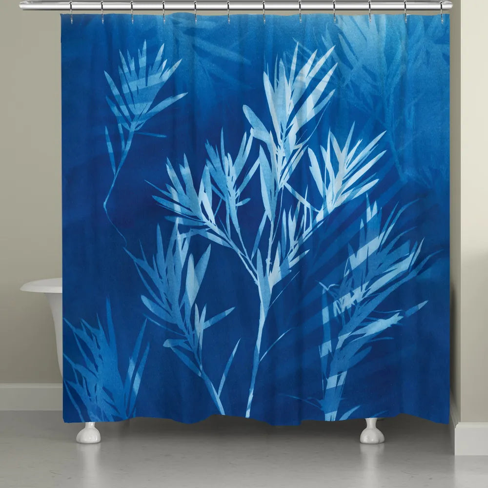 Cyanotype Winds Shower Curtain