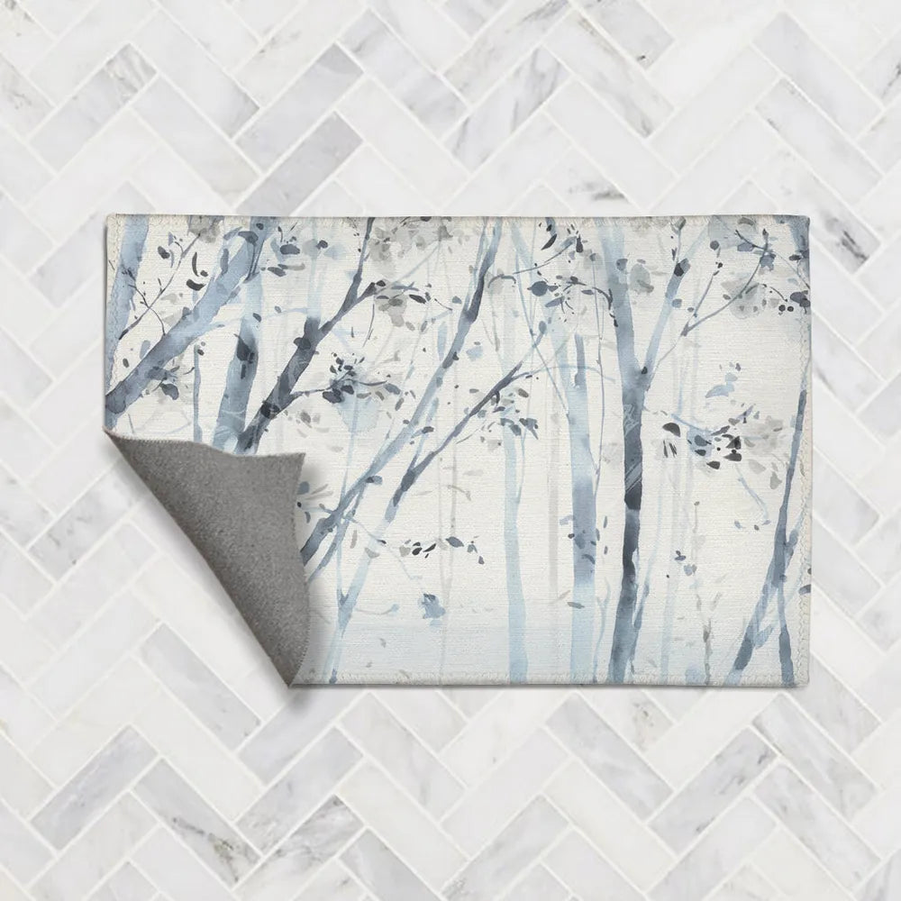 Dancing Leaves Chenille Accent Rug