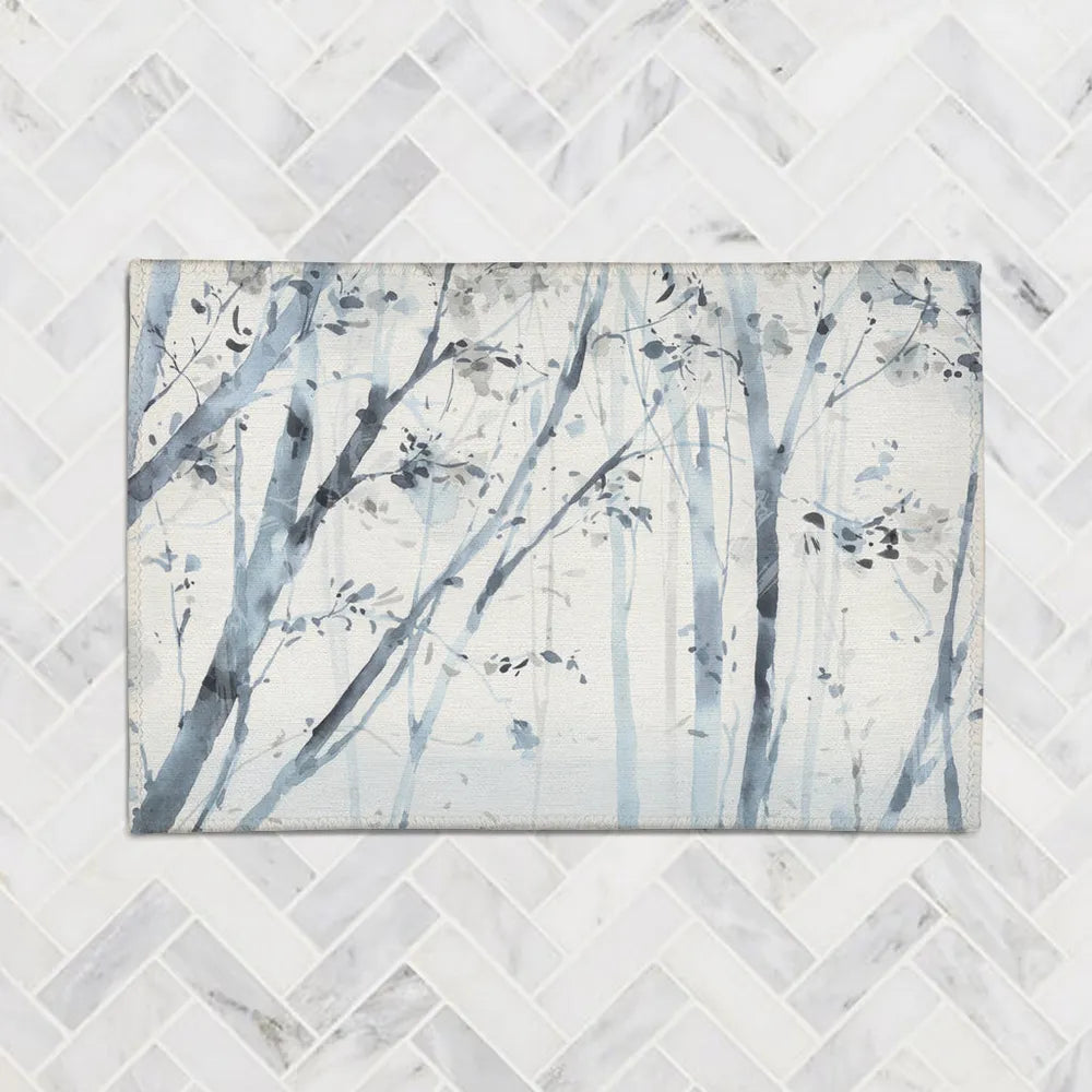 Dancing Leaves Chenille Accent Rug