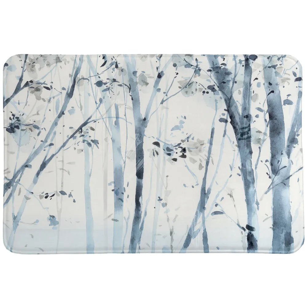 Dancing Leaves Memory Foam Rug