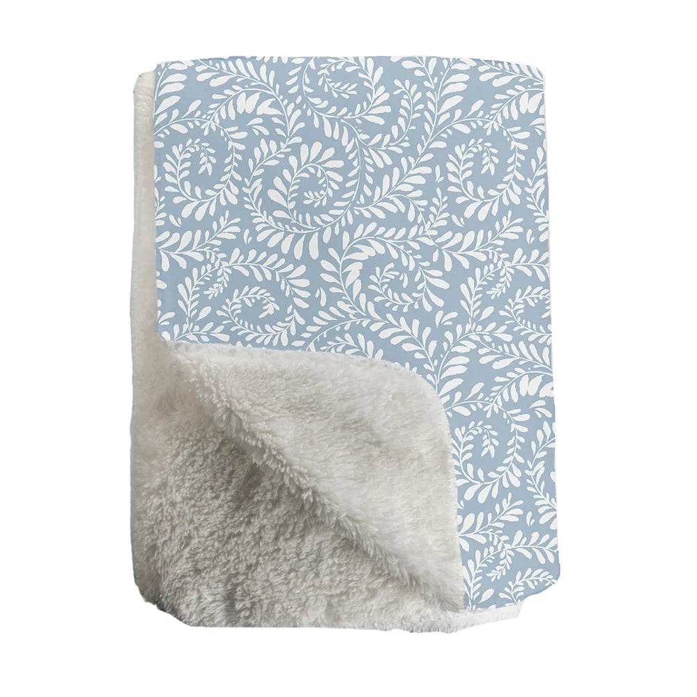 Dancing Wreath Sherpa Throw Blanket