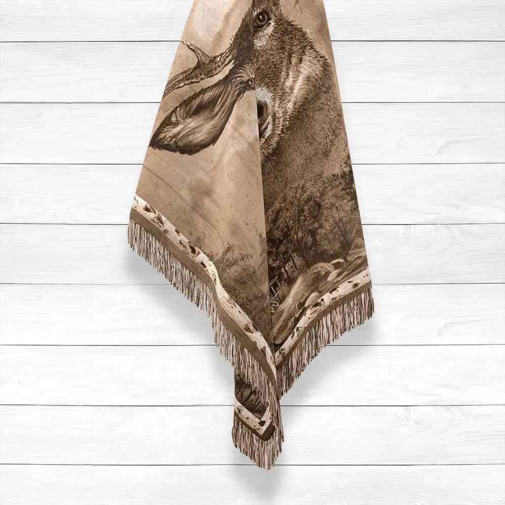 Deer Country Woven Throw Blanket