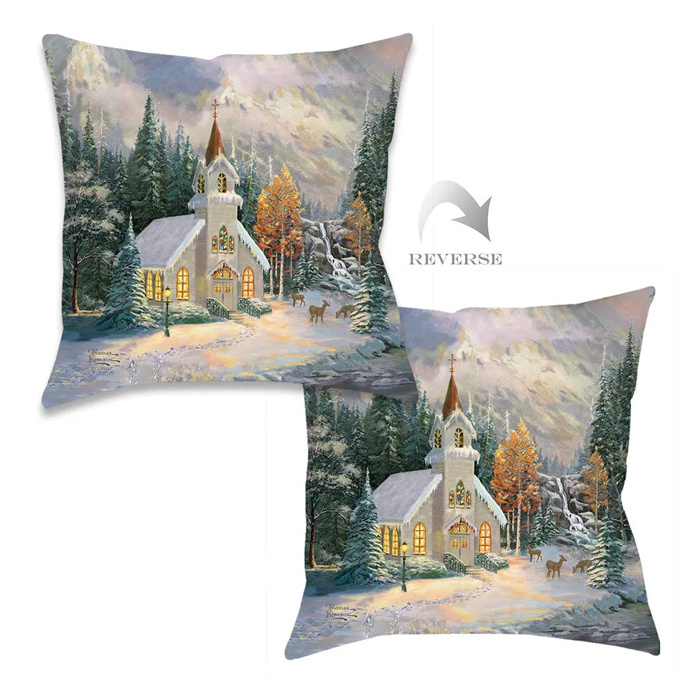 Deer Creek Chapel Indoor Decorative Pillow
