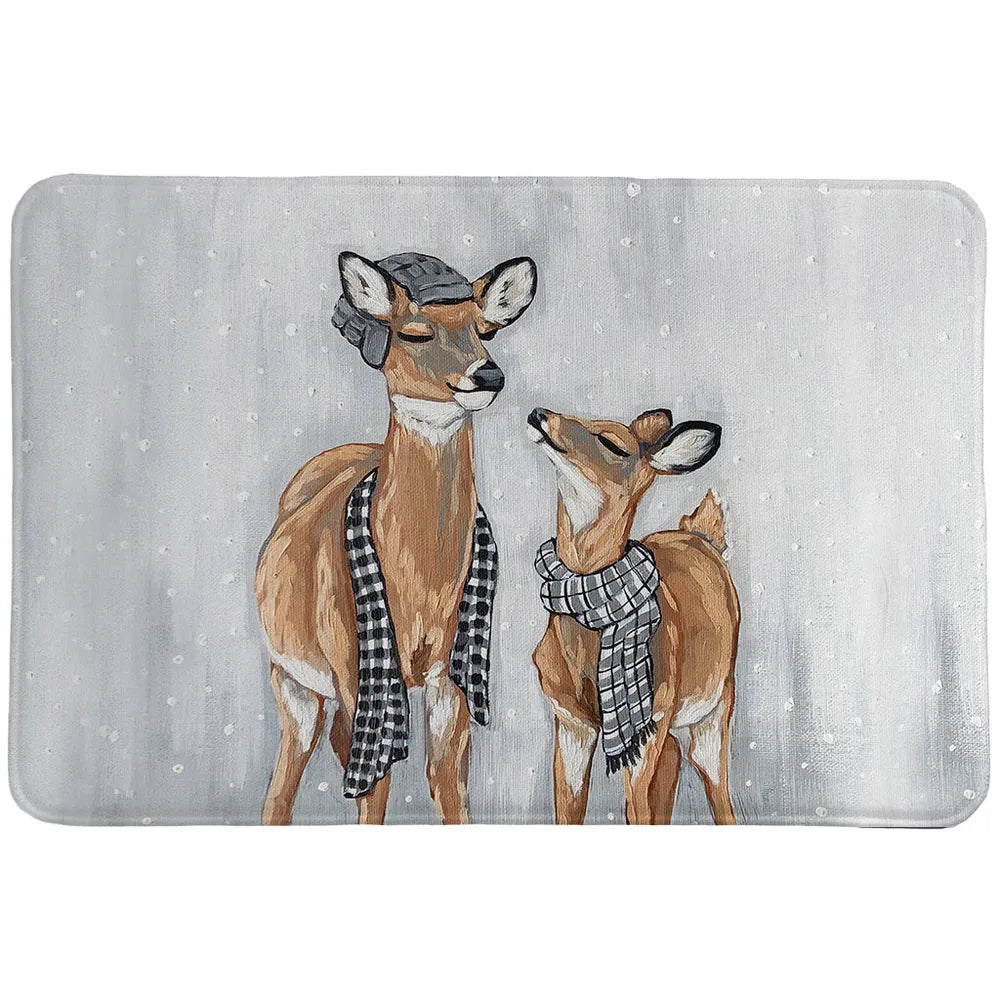 Deer Family Fun Memory Foam Rug