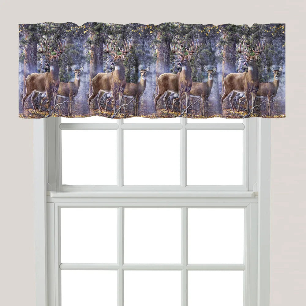 Deer Time Window Valance