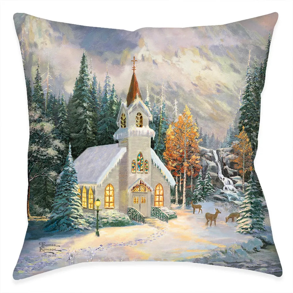 Deer Creek Chapel Indoor Decorative Pillow