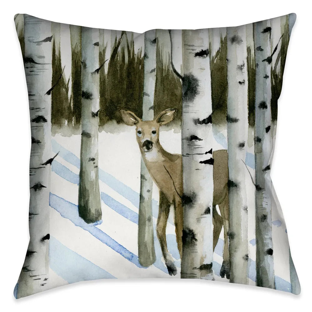 This beautifully rendered deer among birch trees landscape is well suited for anyone with a sophisticated appreciation for nature. 