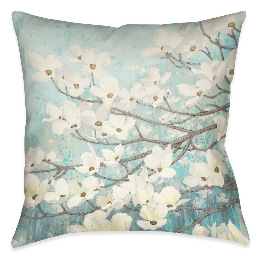 Dogwood Blossoms II Indoor Decorative Pillow