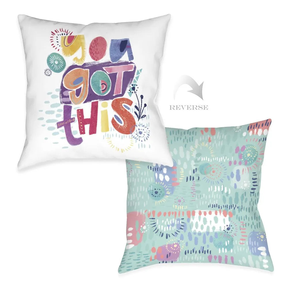 Donella You Got This White Indoor Decorative Pillow