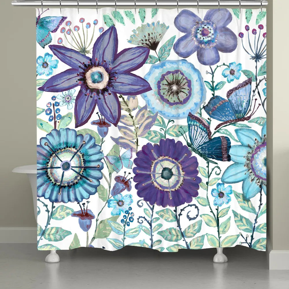 Dream Butterfly Garden Shower Curtain