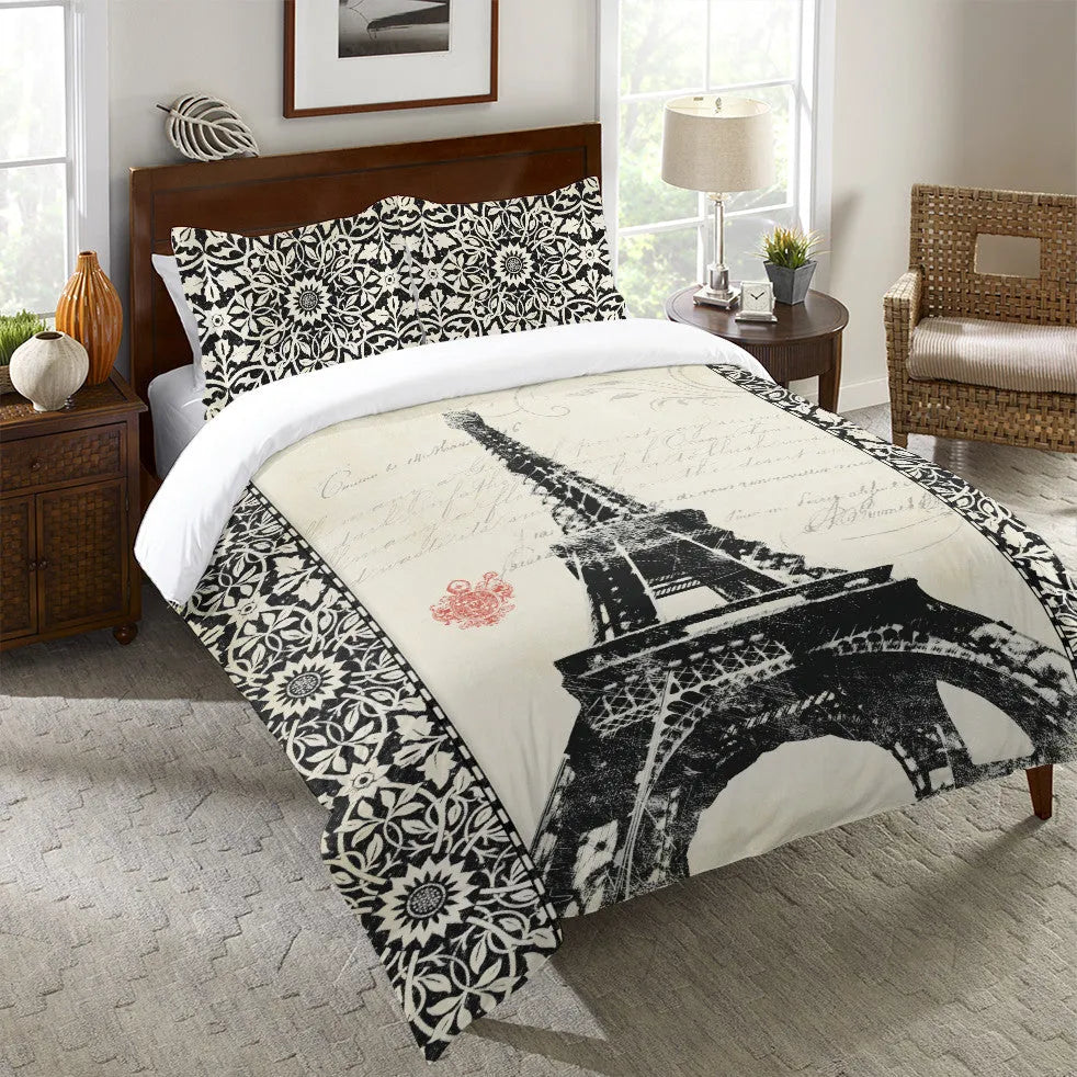 Eiffel Tower Duvet Cover 