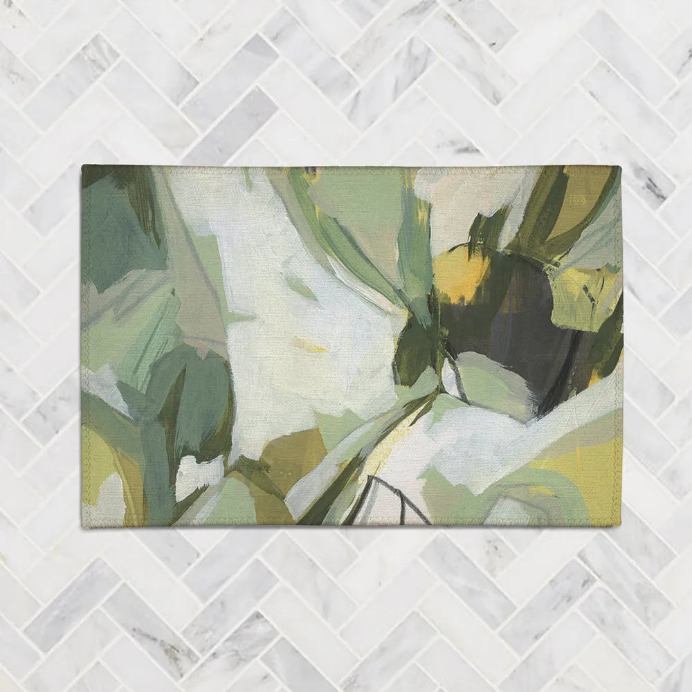 Electric Lichen Spread Chenille Accent Rug