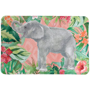 Elephant in the Jungle Memory Foam Rug