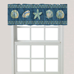 Embellished Shells Window Valance