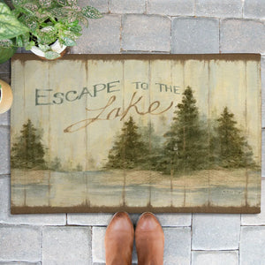 Escape To The Lake Outdoor Door Mat