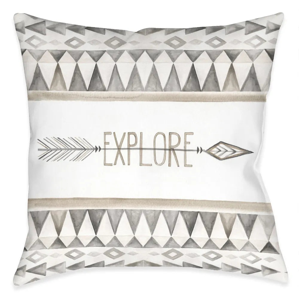 Explore Outdoor Decorative Pillow