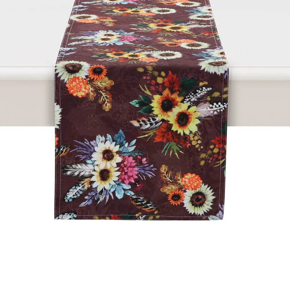Fall Feathers Table Runner
