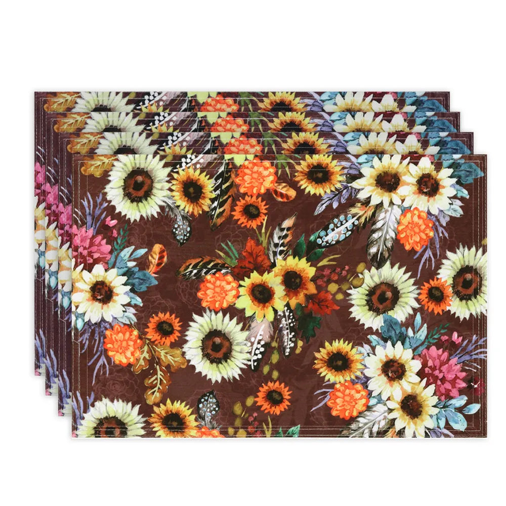Fall Feathers Placemat Set